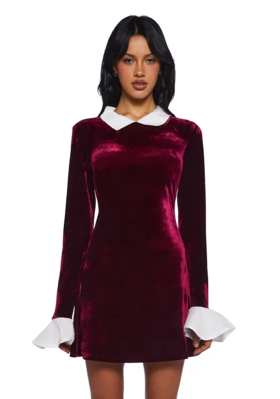 Witch Way Out Velvet Dress sold by Dolls Kill