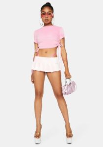 Baby Pump It Up Micro Mini Skirt sold by Dolls Kill