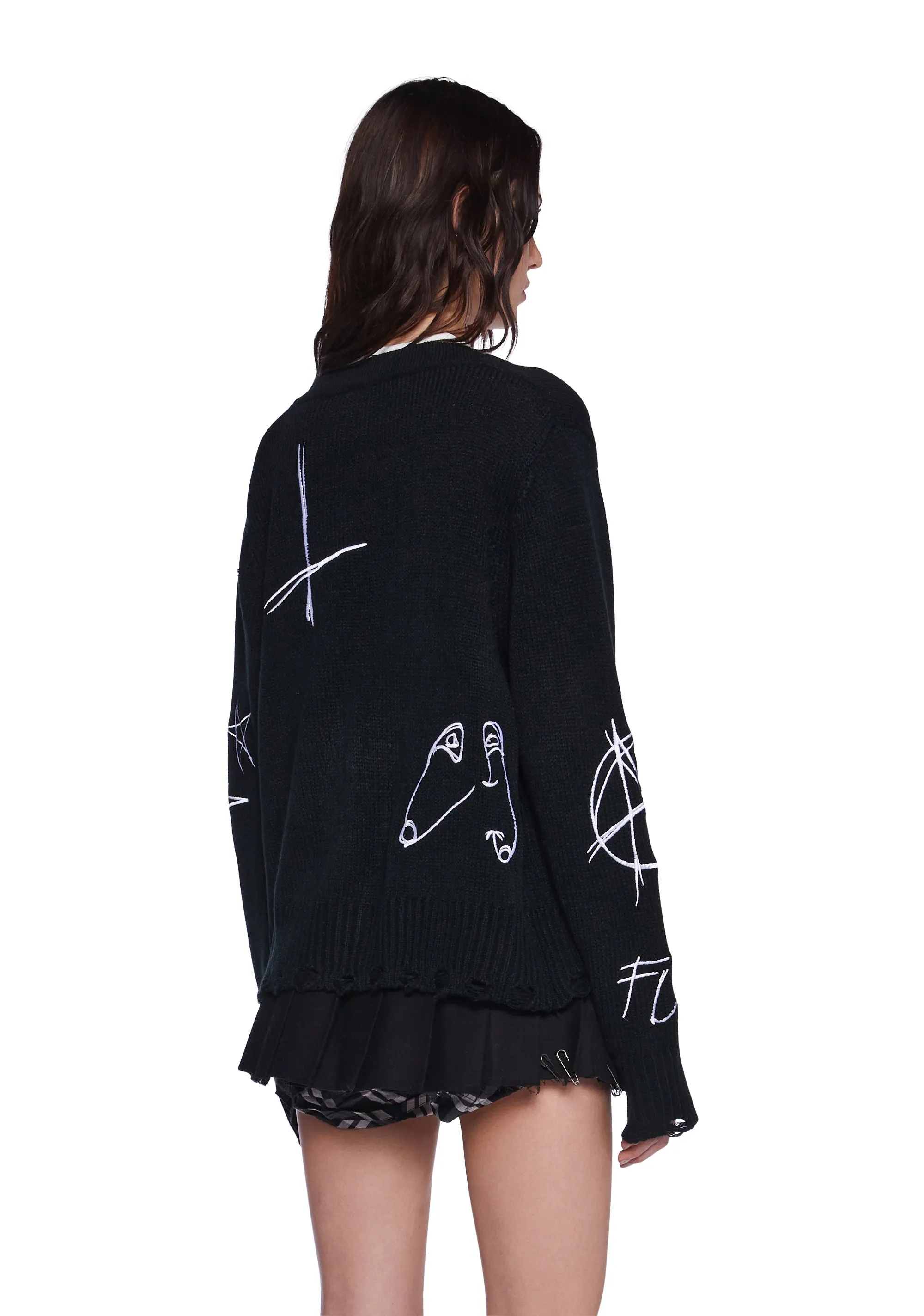 No Heartbreak Knit Cardigan sold by Dolls Kill product image thumbnail 3