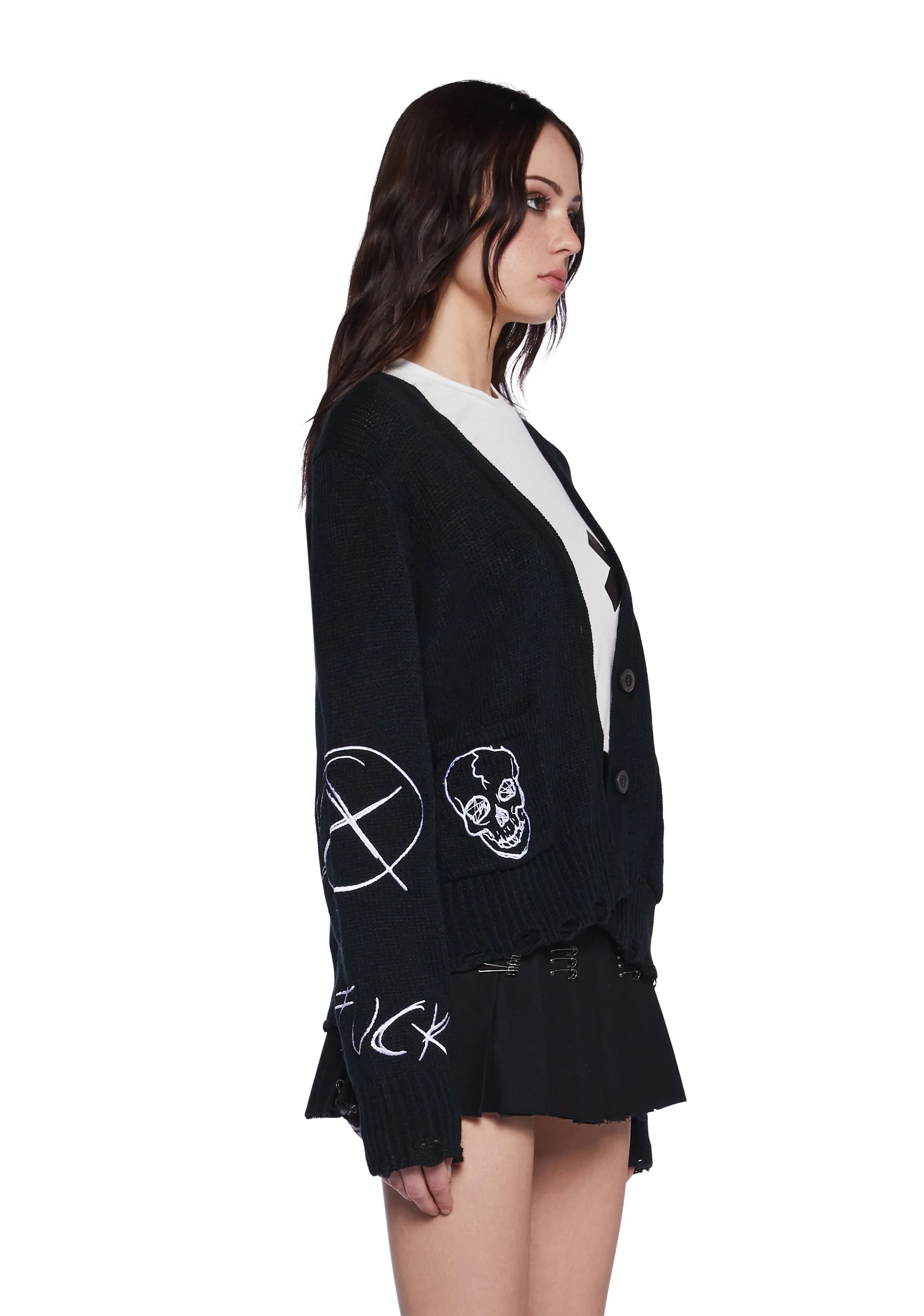No Heartbreak Knit Cardigan sold by Dolls Kill product image thumbnail 4