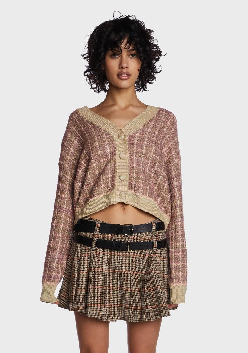 Central Station Cropped Cardigan sold by Dolls Kill