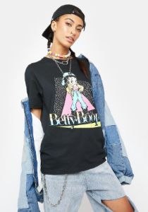 Betty Boop Black Graphic Tee sold by Dolls Kill