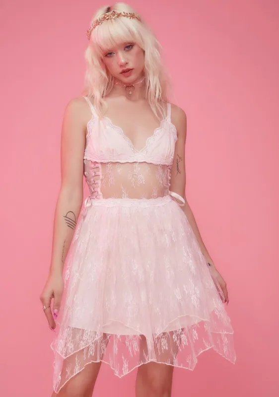 Poetic Harmony Lace Corset Dress sold by Dolls Kill