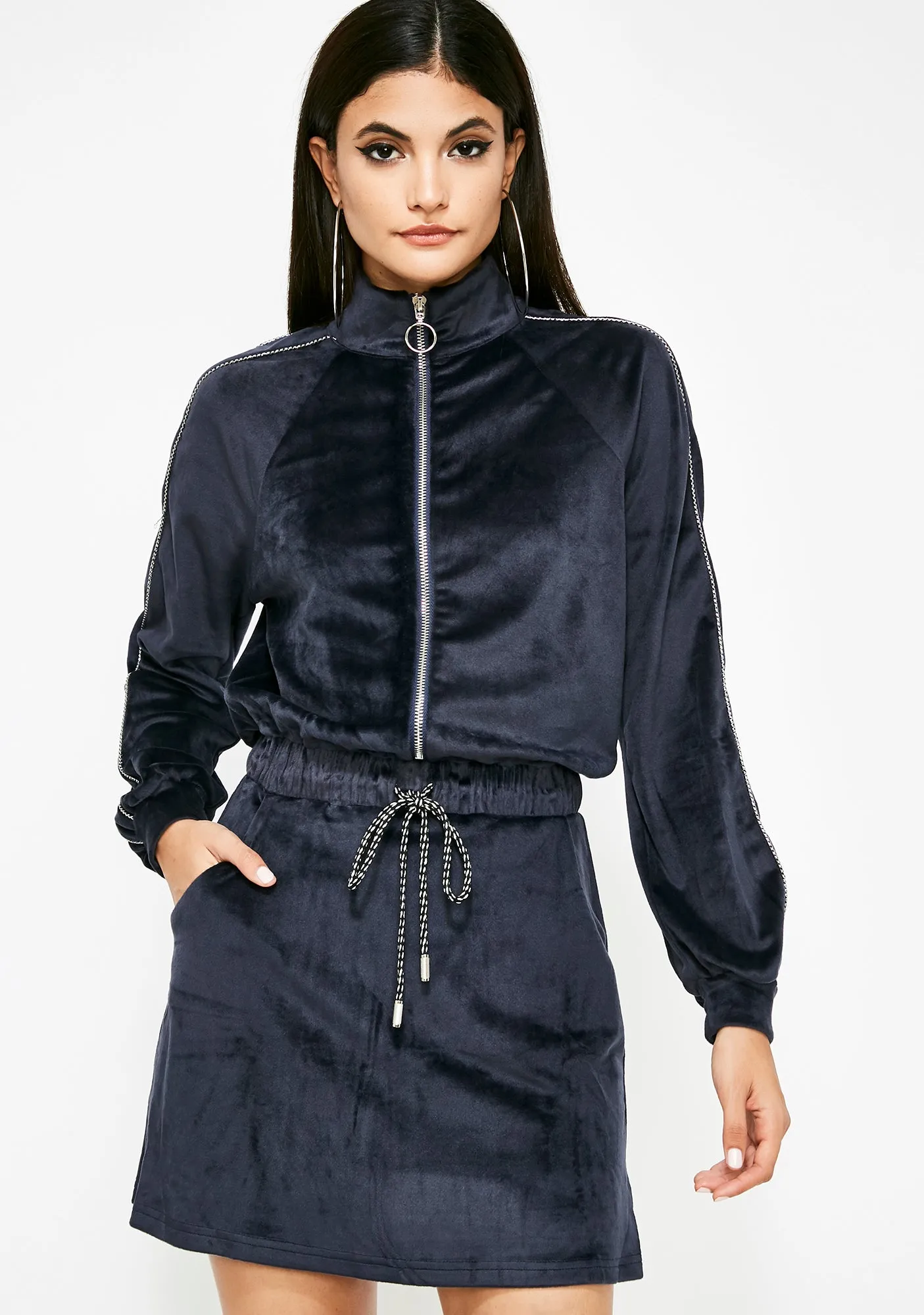 Shorty Like Mine Track Dress sold by Dolls Kill product image thumbnail 2