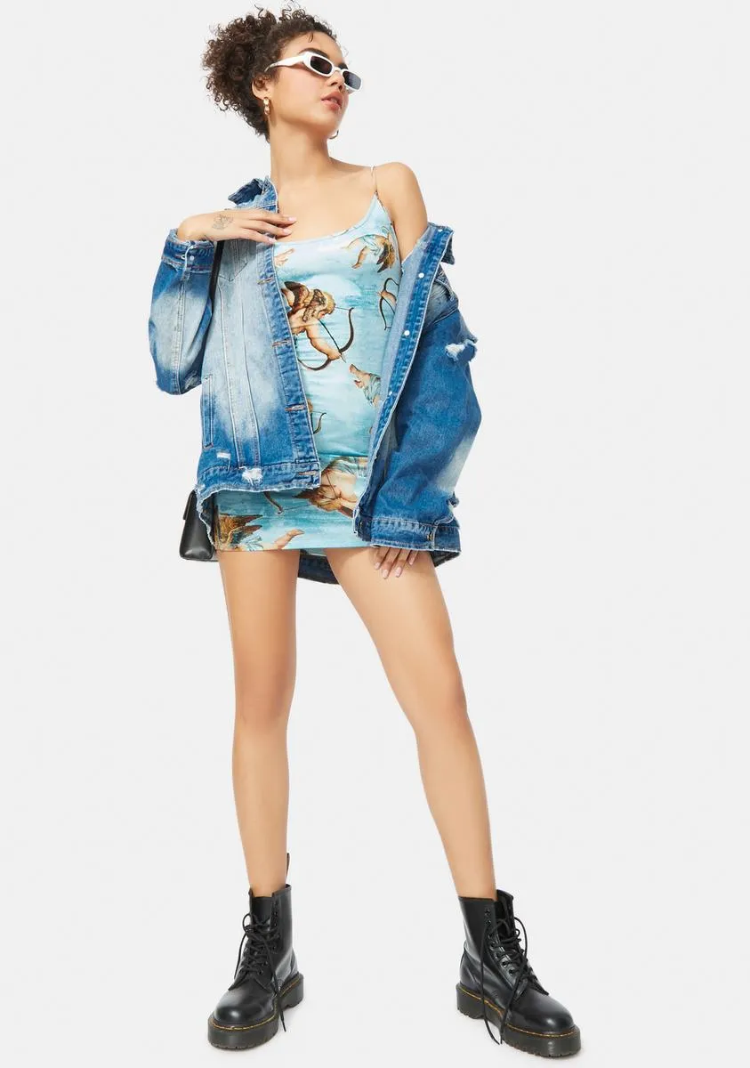 Goddess Timing Cherub Bodycon Dress sold by Dolls Kill product image thumbnail 3