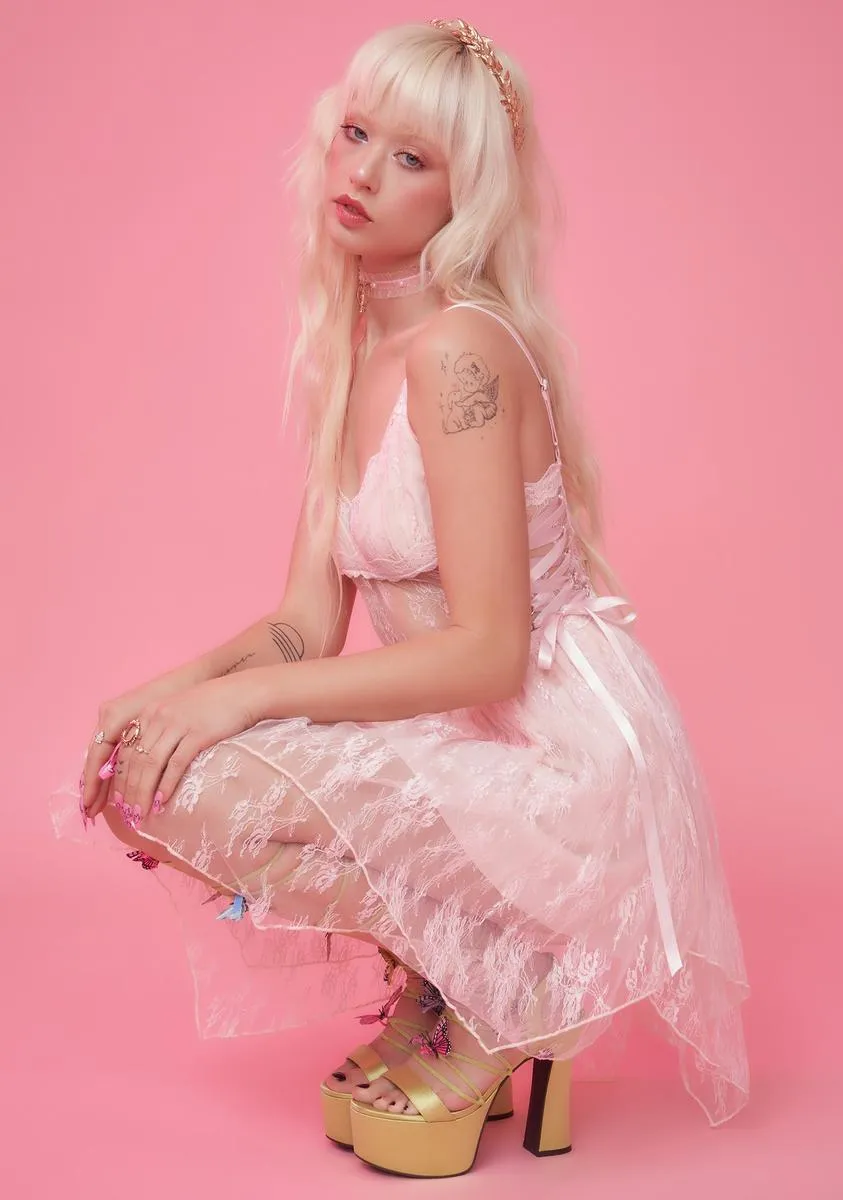 Poetic Harmony Lace Corset Dress sold by Dolls Kill product image thumbnail 2