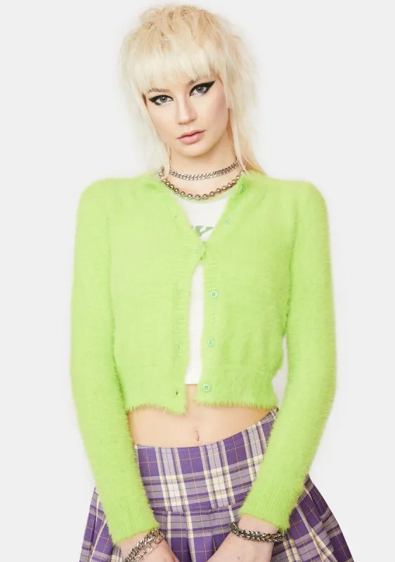 Your Point Being Cropped Cardigan sold by Dolls Kill