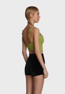 Lush First Impressions Sheer Bustier Top sold by Dolls Kill
