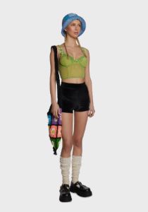 Lush First Impressions Sheer Bustier Top sold by Dolls Kill