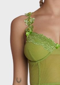 Lush First Impressions Sheer Bustier Top sold by Dolls Kill