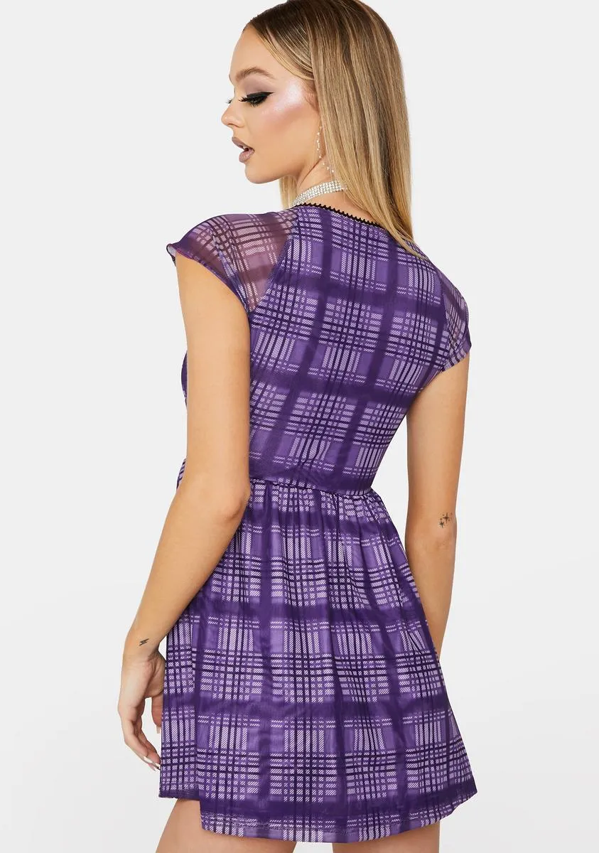 Gem Dream Maker Plaid Dress sold by Dolls Kill product image thumbnail 4