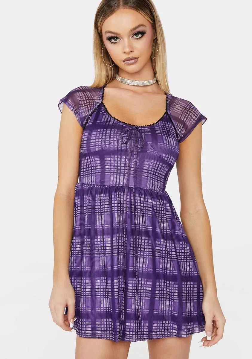 Gem Dream Maker Plaid Dress sold by Dolls Kill