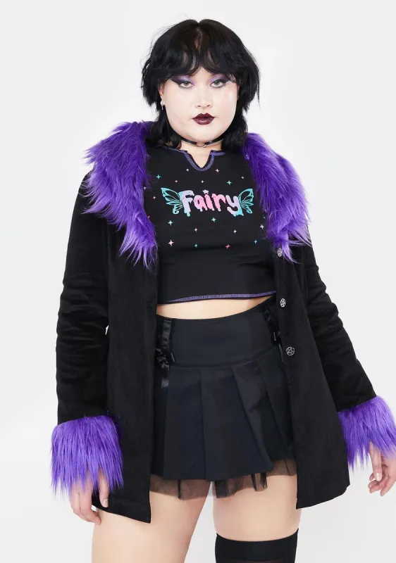 Plus Fashion Forward Fairy Corduroy Jacket sold by Dolls Kill