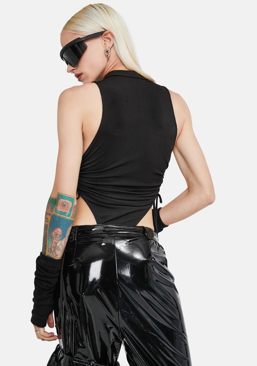 Tip Of Ur Tongue Ruched Bodysuit sold by Dolls Kill product image thumbnail 4