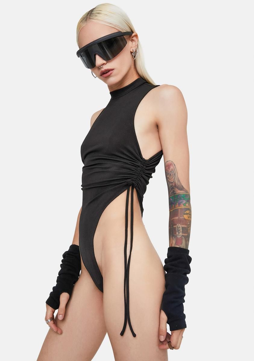 Tip Of Ur Tongue Ruched Bodysuit sold by Dolls Kill product image thumbnail 2