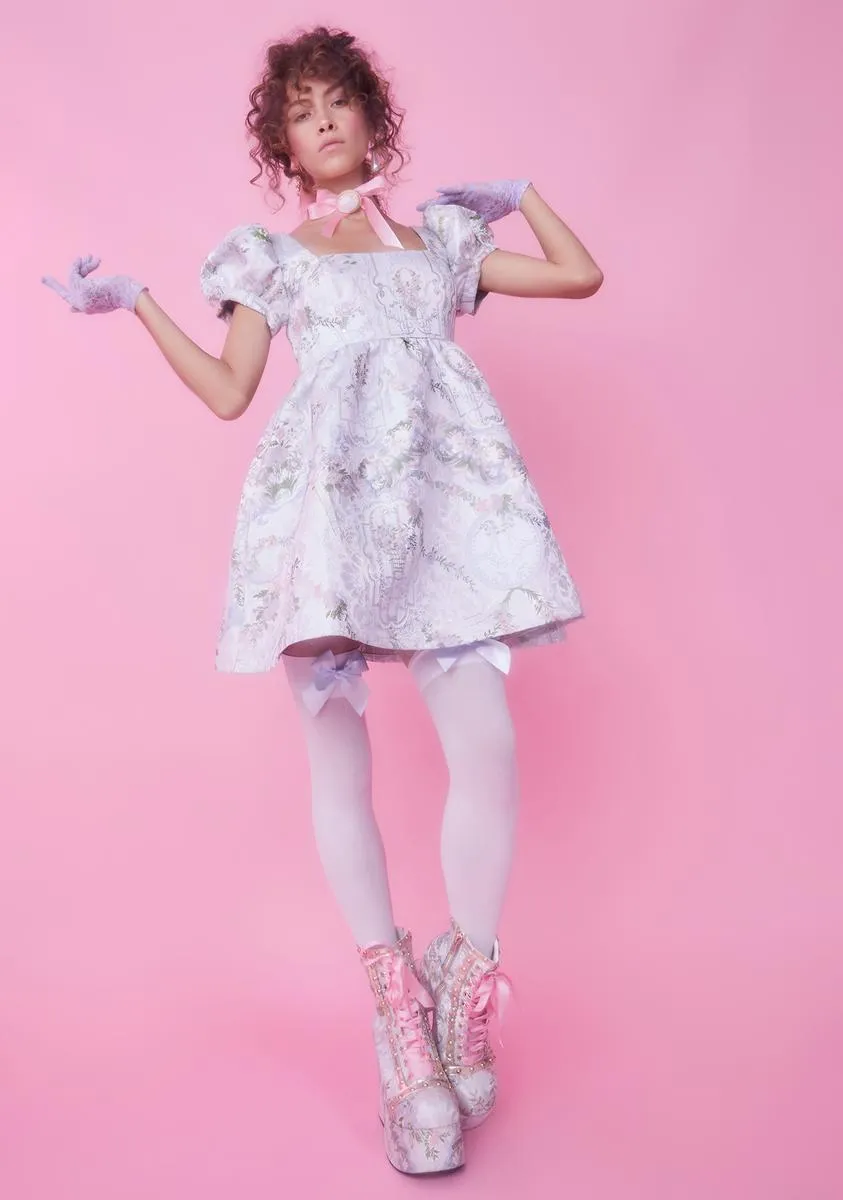 If The Shoe Fits Brocade Dress sold by Dolls Kill product image thumbnail 3