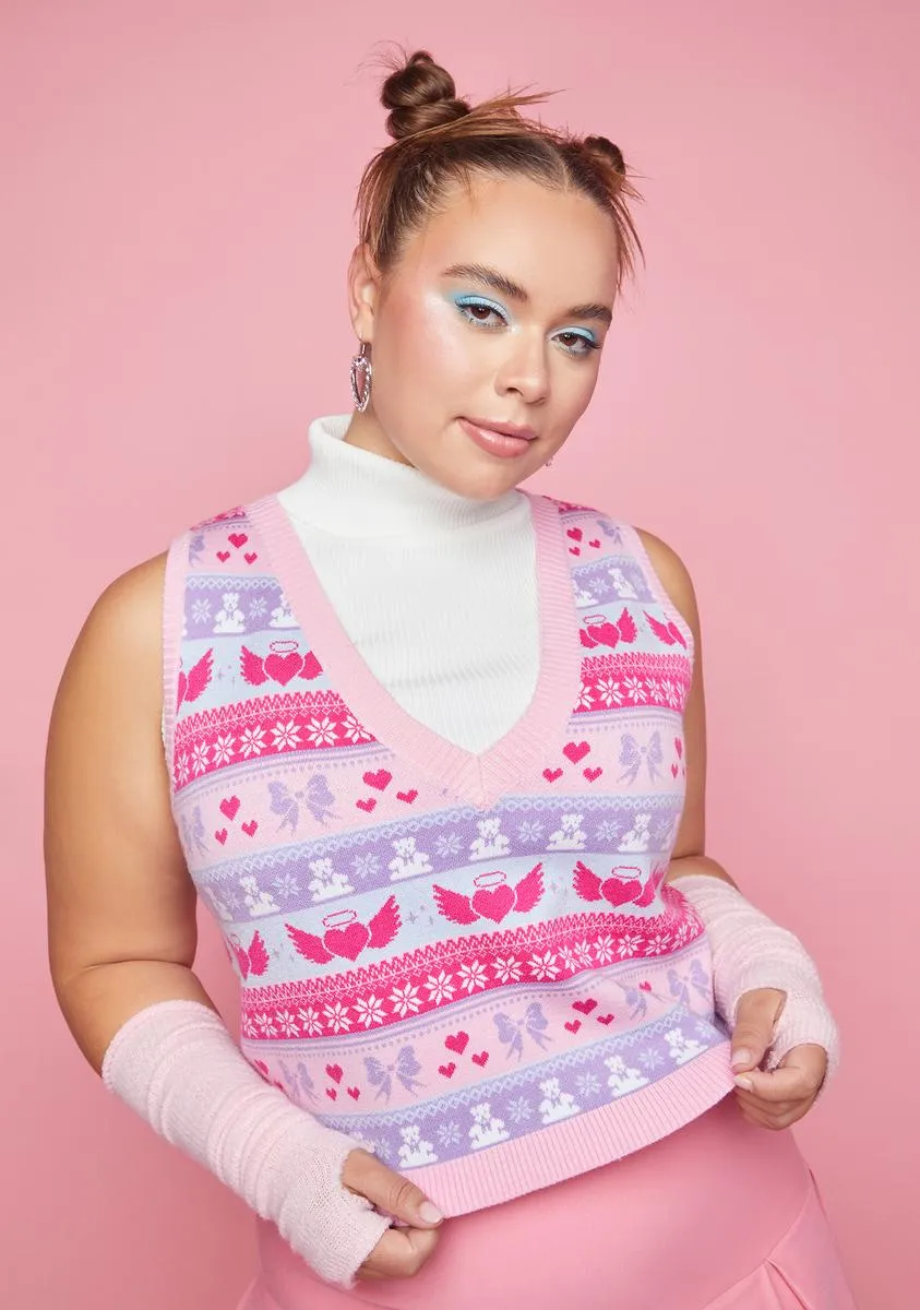 Plus One I Adore Sweater Vest sold by Dolls Kill