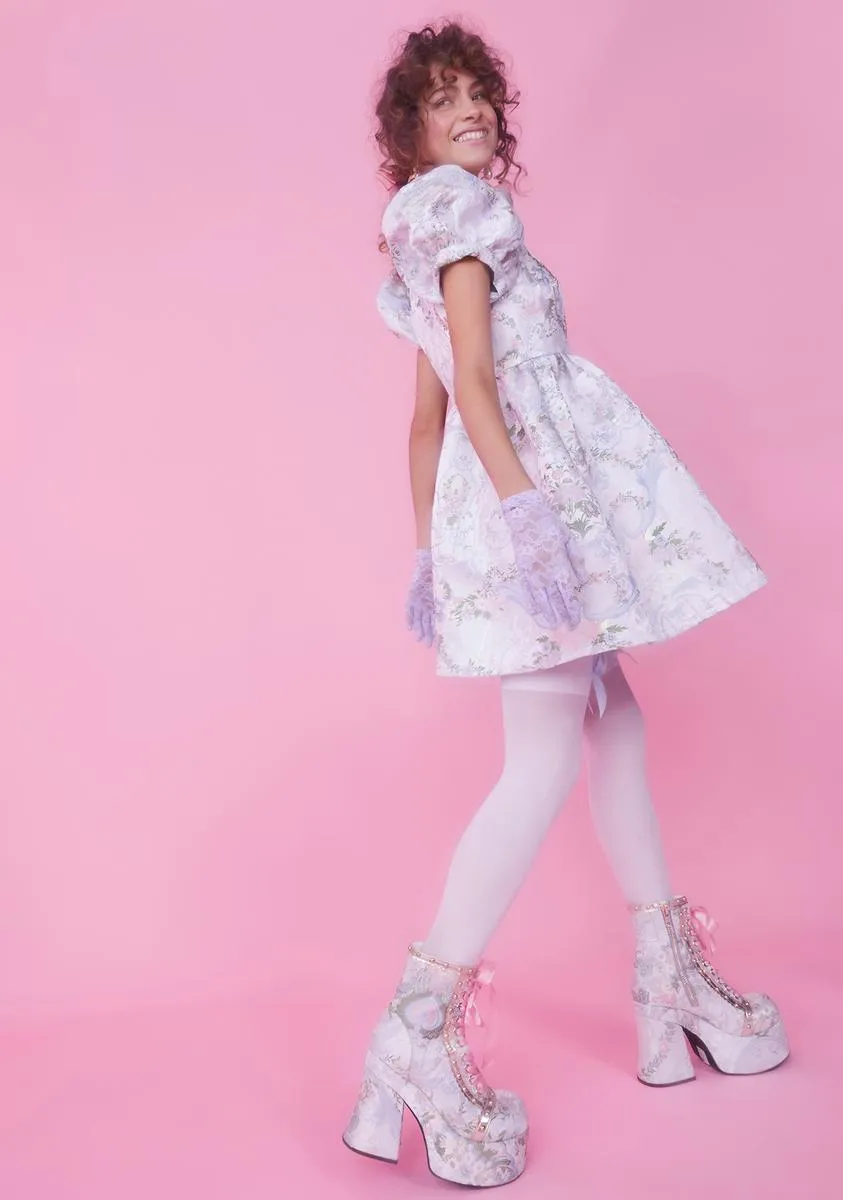 If The Shoe Fits Brocade Dress sold by Dolls Kill product image thumbnail 4