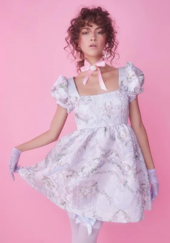 If The Shoe Fits Brocade Dress sold by Dolls Kill