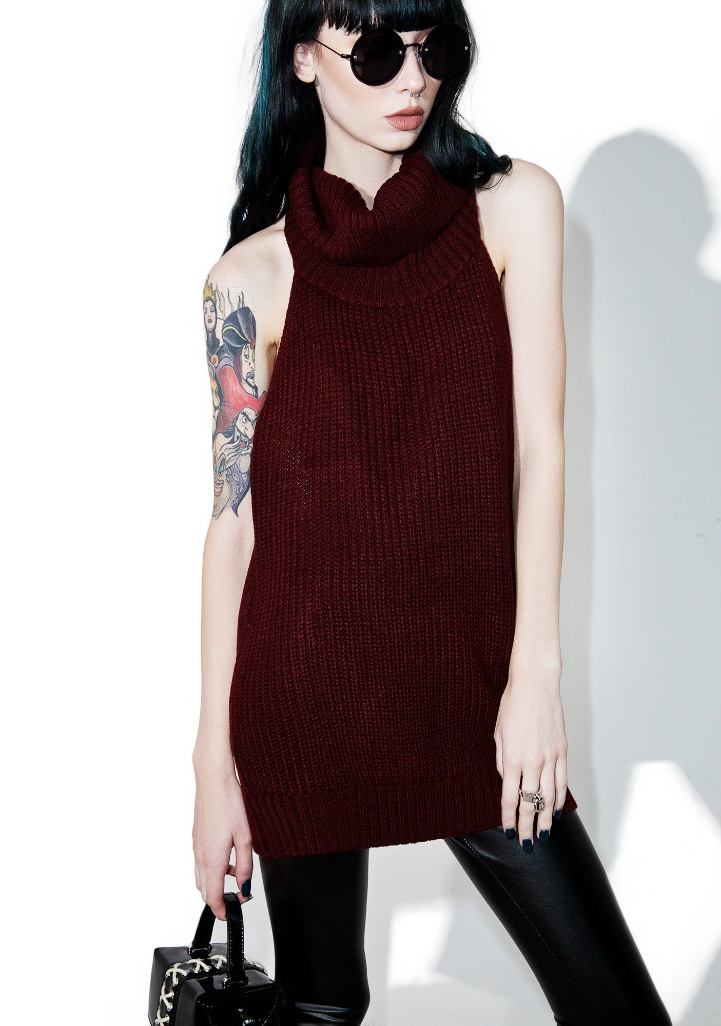 Cabernet Sleeveless Turtleneck sold by Dolls Kill product image thumbnail 3