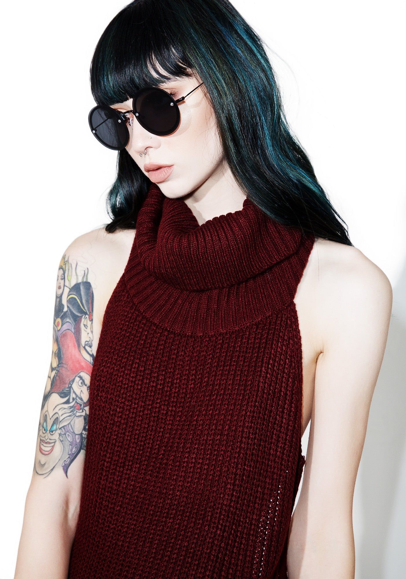 Cabernet Sleeveless Turtleneck sold by Dolls Kill product image thumbnail 5