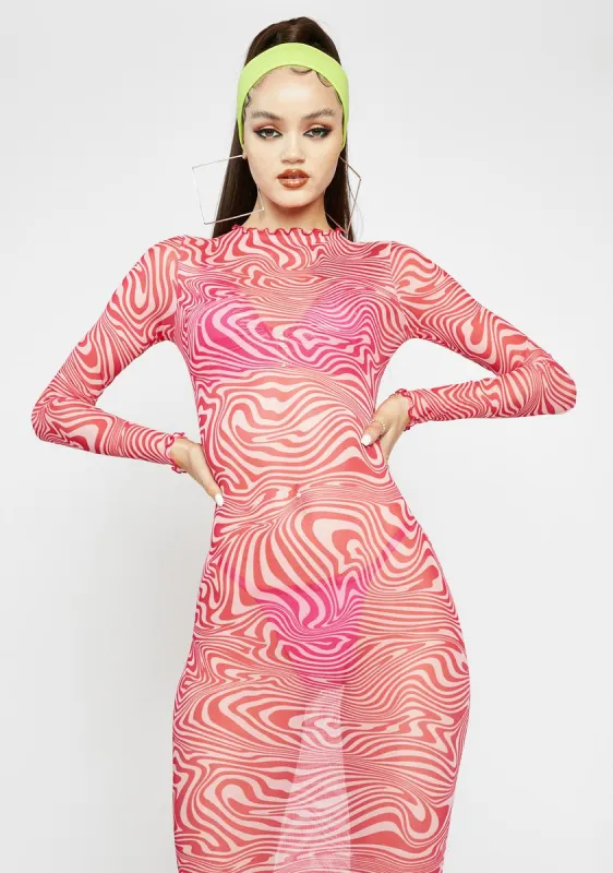 Surreal Sass Mesh Maxi Dress sold by Dolls Kill
