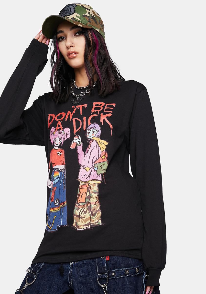 Graffiti Chicks Long Sleeve Tee sold by Dolls Kill product image thumbnail 2