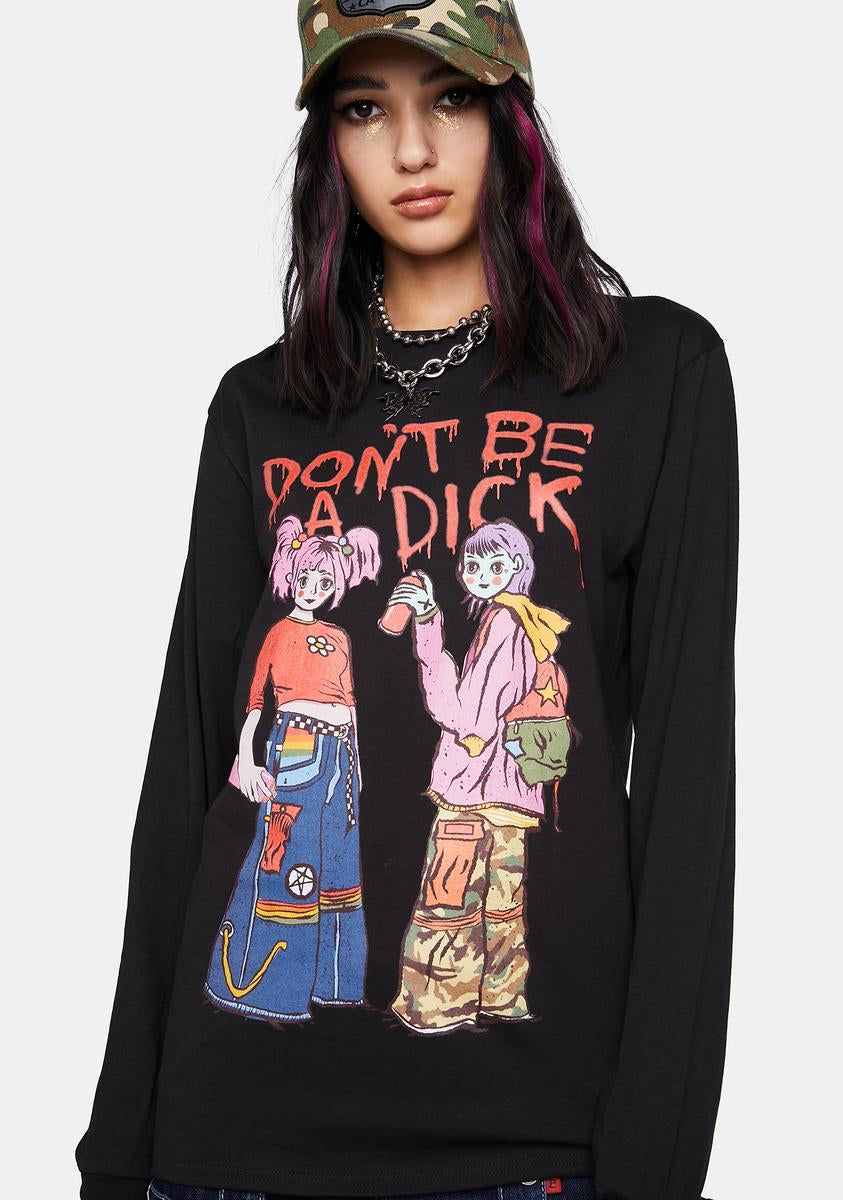 Graffiti Chicks Long Sleeve Tee sold by Dolls Kill