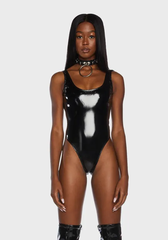 Feel It Out Vinyl Bodysuit sold by Dolls Kill