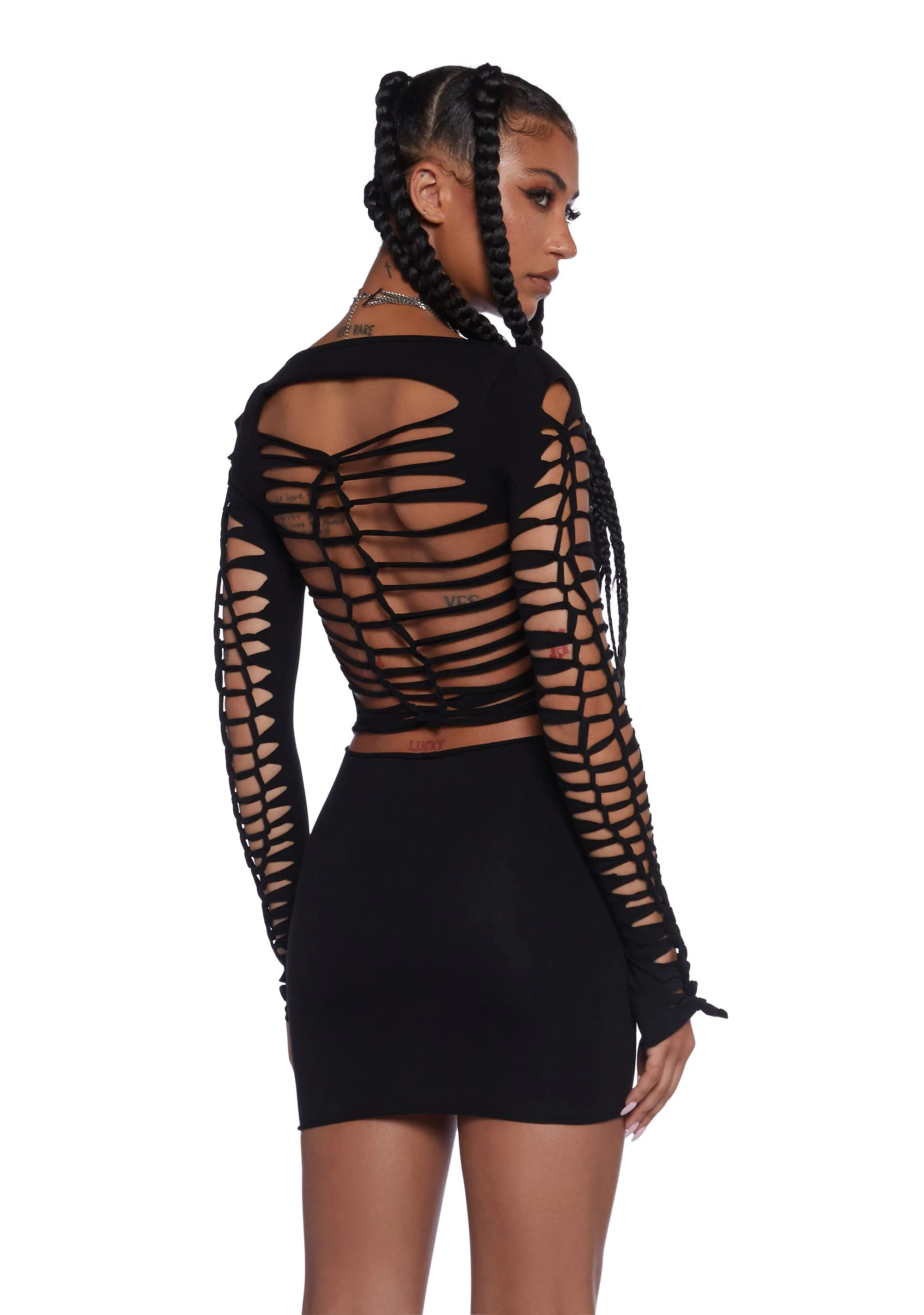 Alternative Spells Cut-Out Dress sold by Dolls Kill product image thumbnail 4