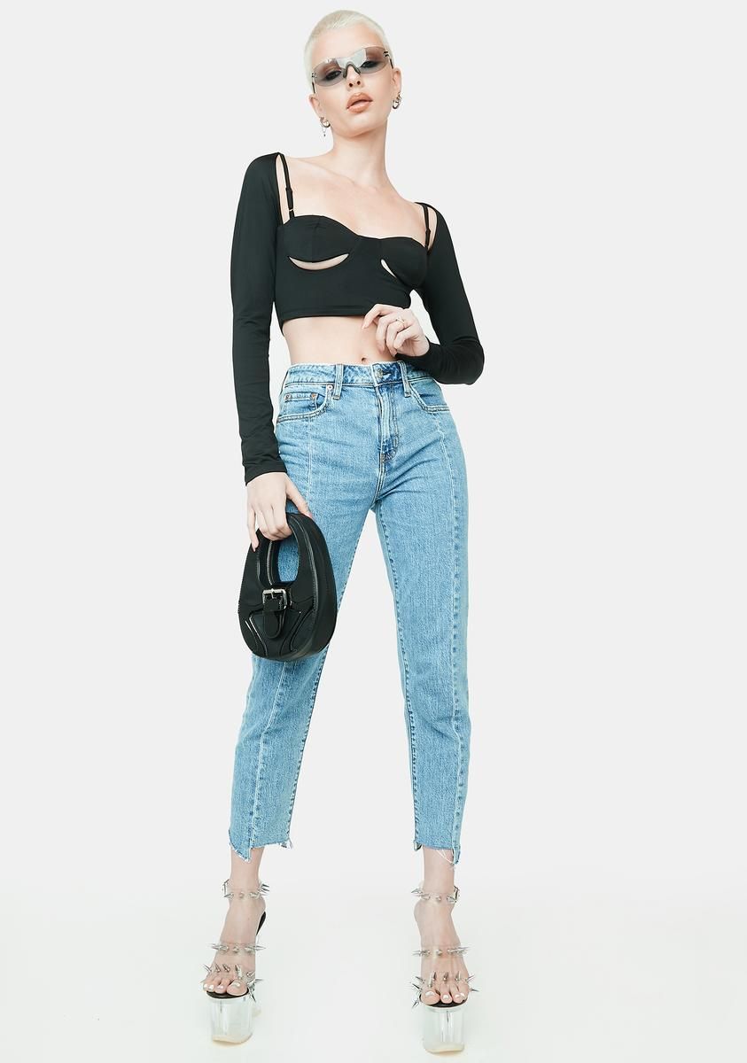 Just Because Cut Out Crop Top sold by Dolls Kill product image thumbnail 3