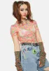 Mesh Heart Top sold by Dolls Kill