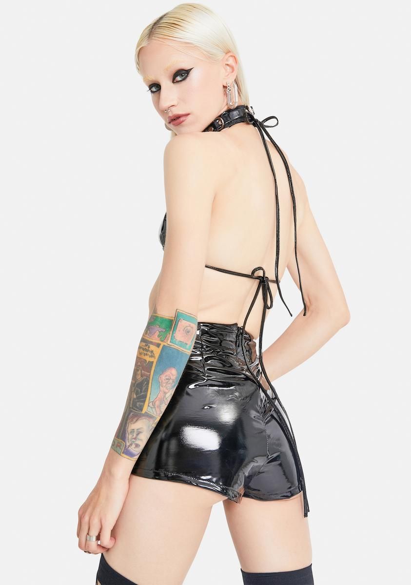 Hottest Take Vinyl Short Set sold by Dolls Kill product image thumbnail 4