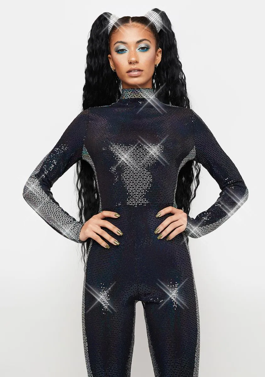 Into Overdrive Sequin Jumpsuit sold by Dolls Kill