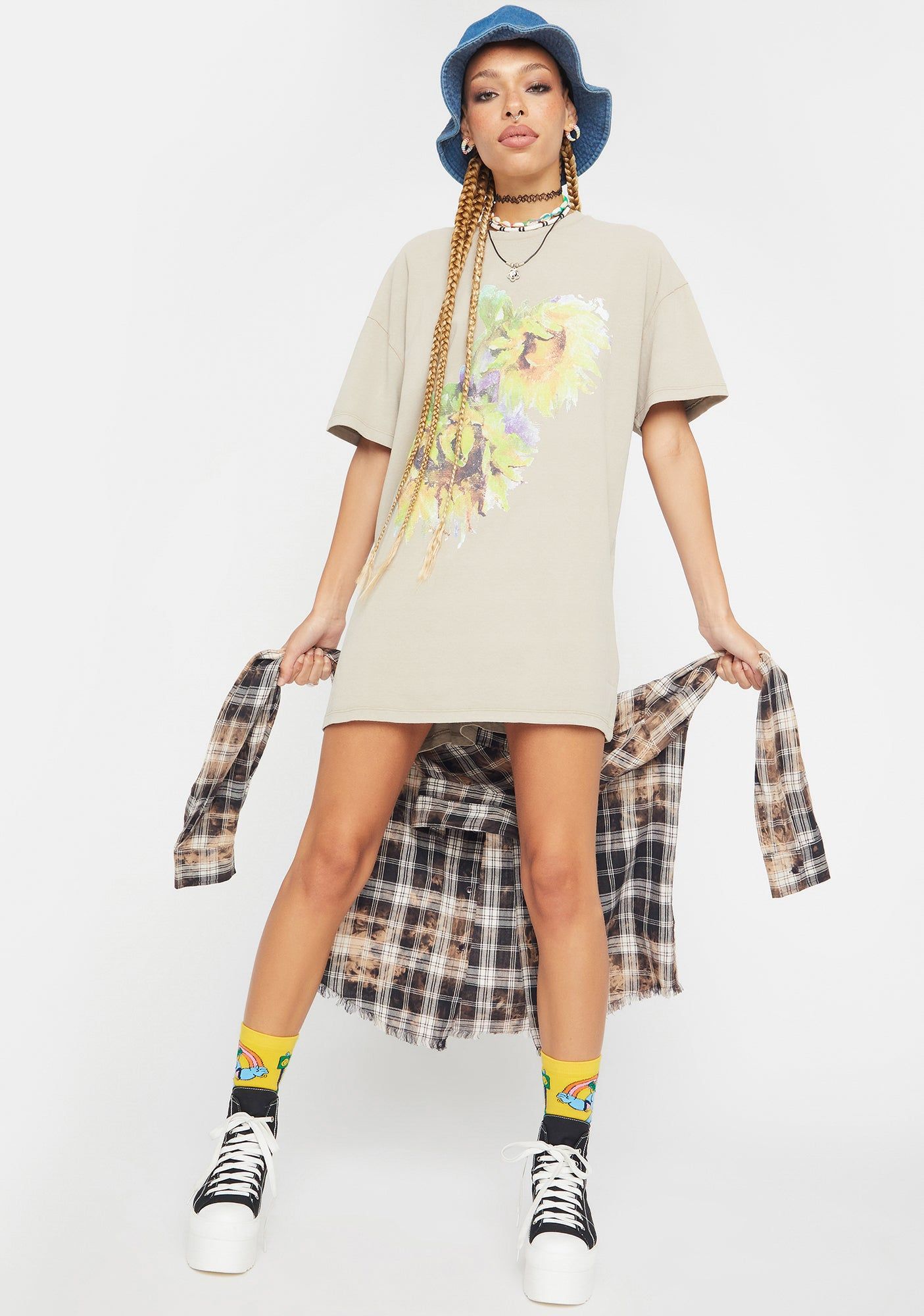 Sunflower Oversized Graphic Tee sold by Dolls Kill product image thumbnail 3