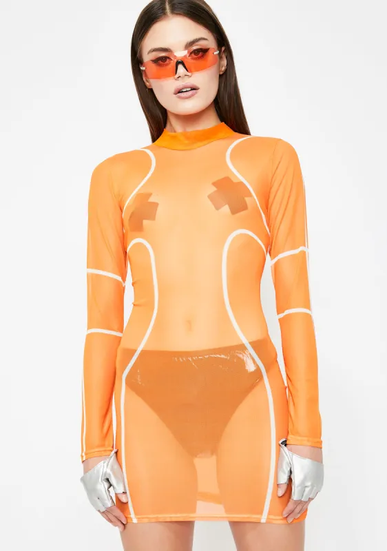 Rollin' On Fleek Sheer Dress sold by Dolls Kill