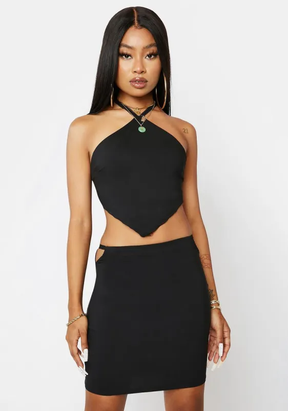 It's Serendipity Cutout Skirt Set sold by Dolls Kill
