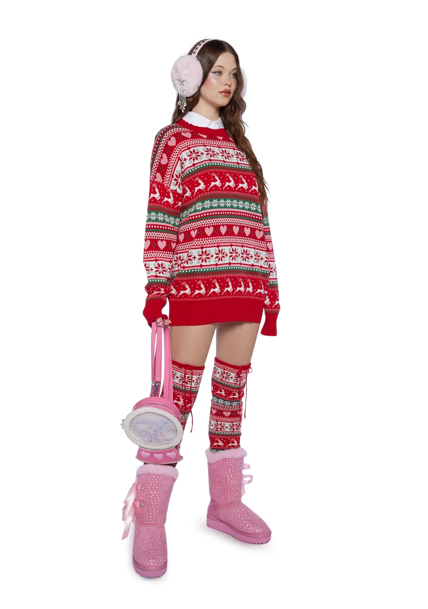 Snowy Soiree Oversized Sweater sold by Dolls Kill product image thumbnail 3
