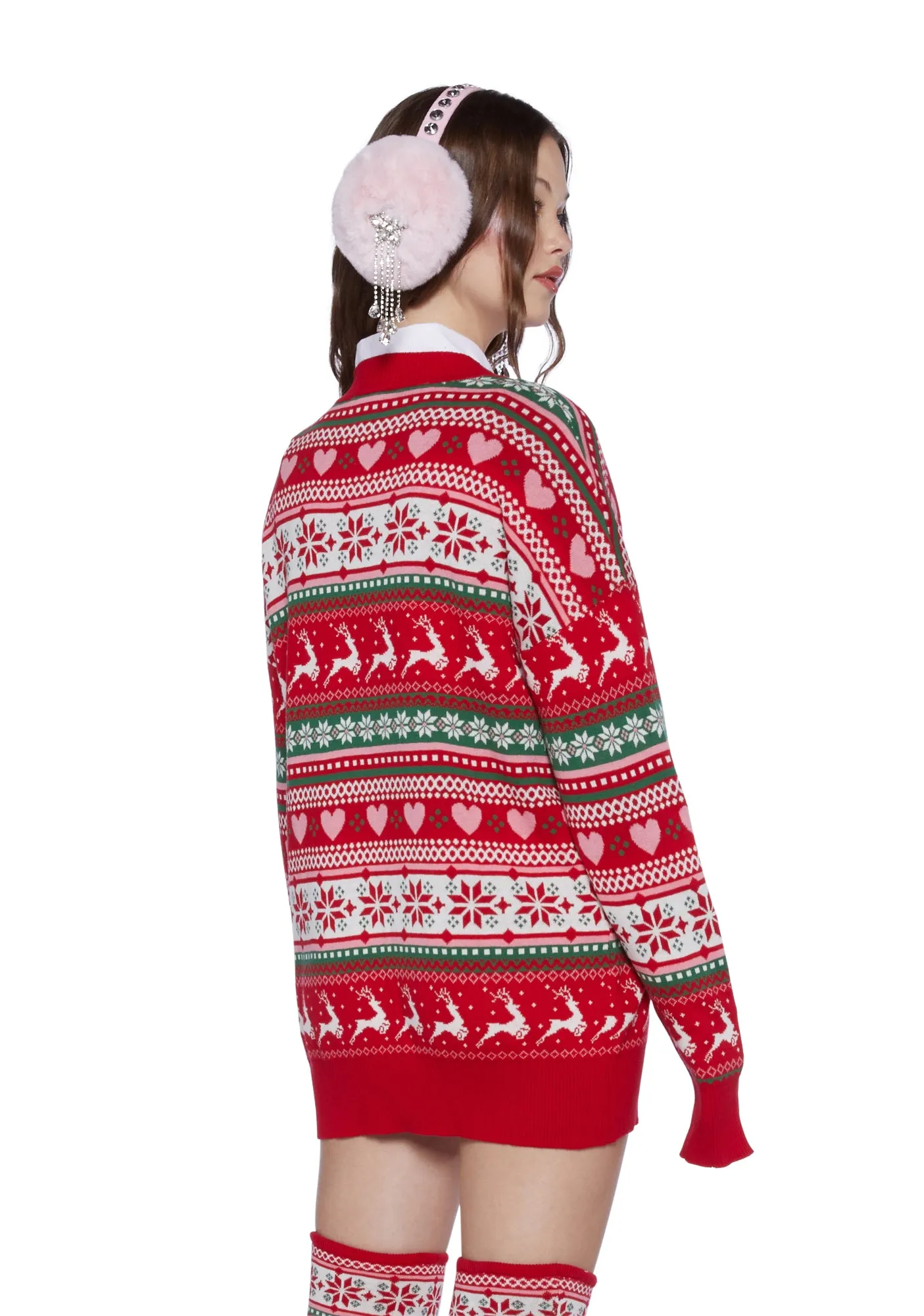 Snowy Soiree Oversized Sweater sold by Dolls Kill product image thumbnail 2