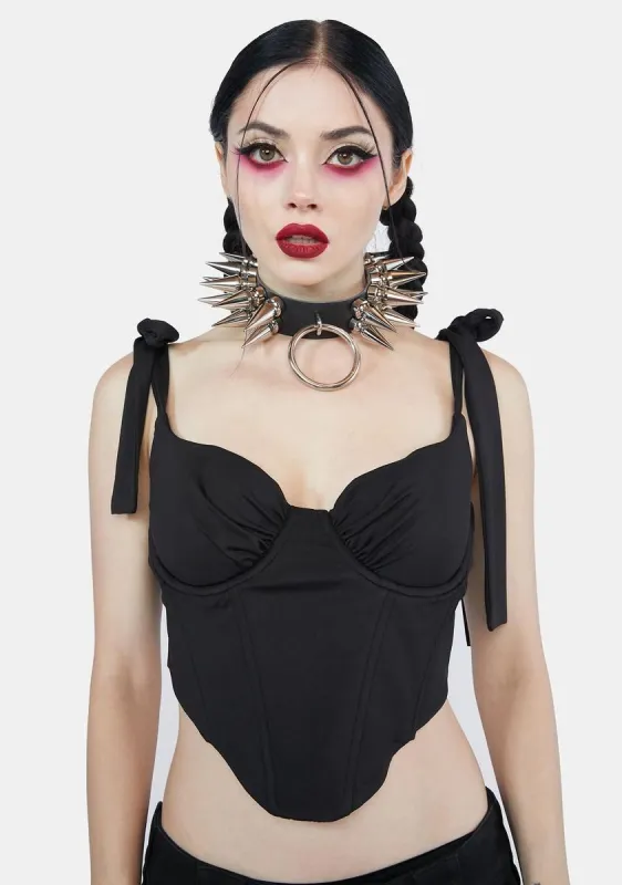 Can't Beat The Thrill Bustier Top sold by Dolls Kill