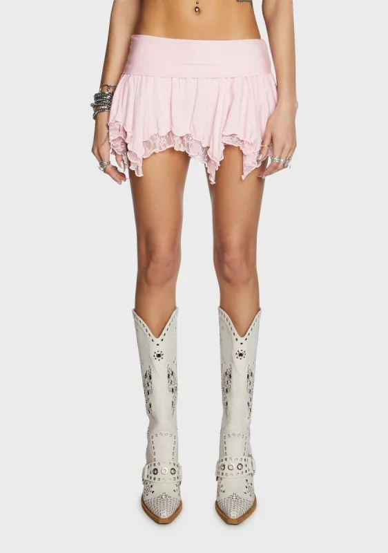 Tales Of Fantasy Mini Skirt - Light Pink sold by Dolls Kill