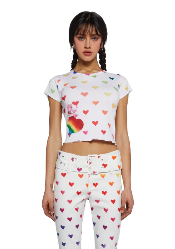 Cheering For You Baby Tee sold by Dolls Kill