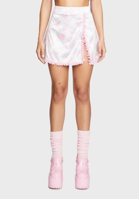 Blush Daze Mini Skirt sold by Dolls Kill