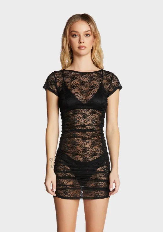 Beguile Lace Mini Dress sold by Dolls Kill