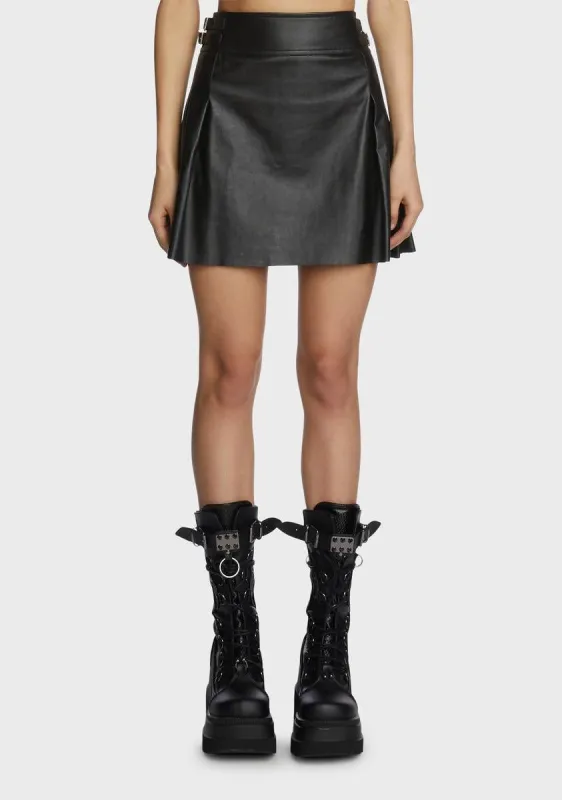 Start Now Pleated Skirt sold by Dolls Kill