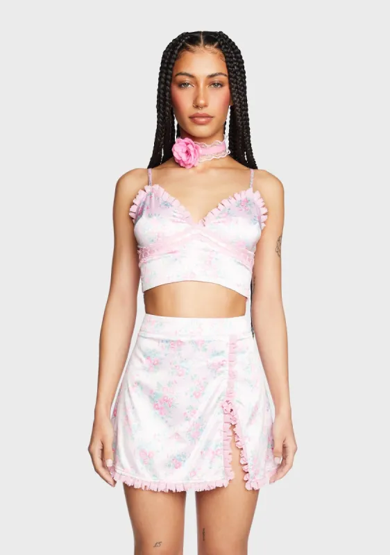 Blush Daze Crop Top sold by Dolls Kill