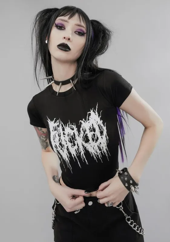 Eff Everything Graphic Baby Tee sold by Dolls Kill