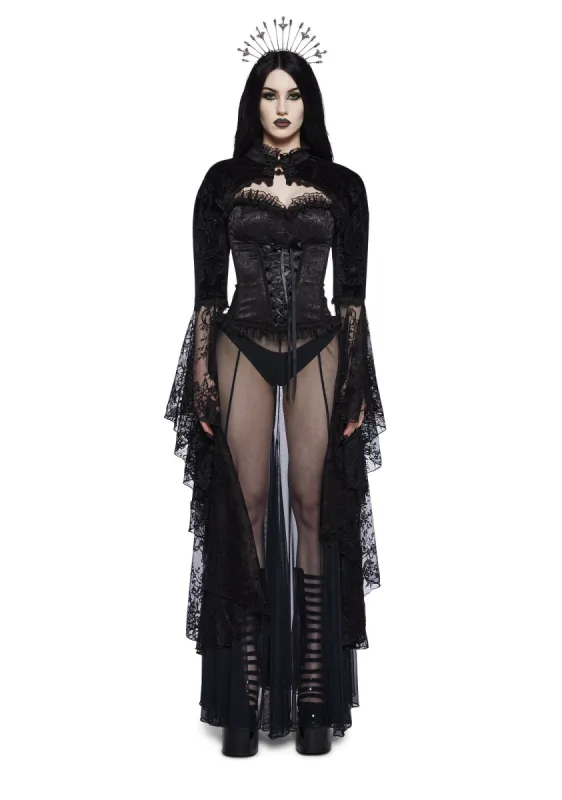 Total Incantation Lace Shrug sold by Dolls Kill