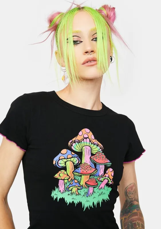Mind Trip Graphic Baby Tee sold by Dolls Kill