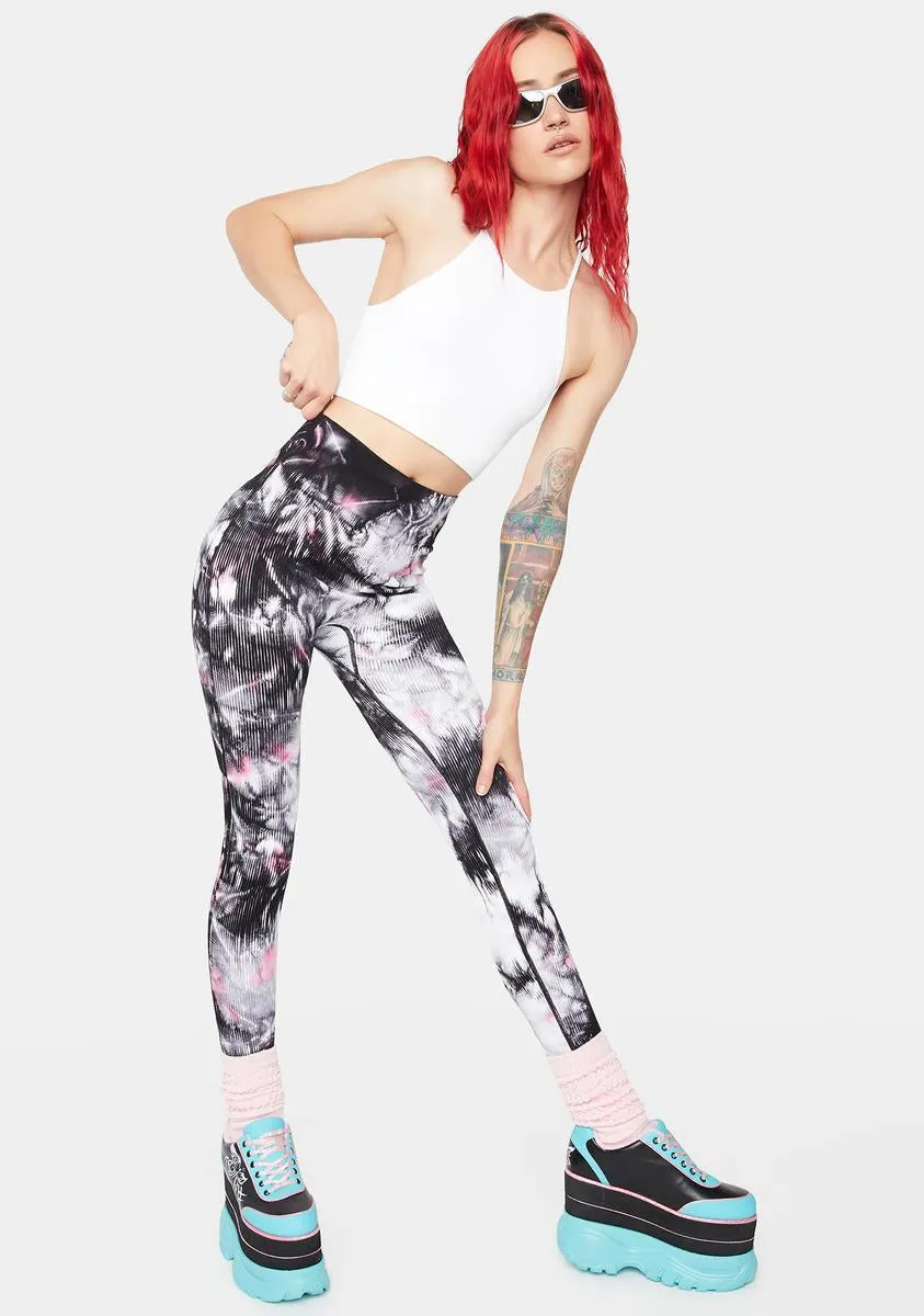 Shadow Smoke Show Tie Dye Leggings sold by Dolls Kill product image thumbnail 3
